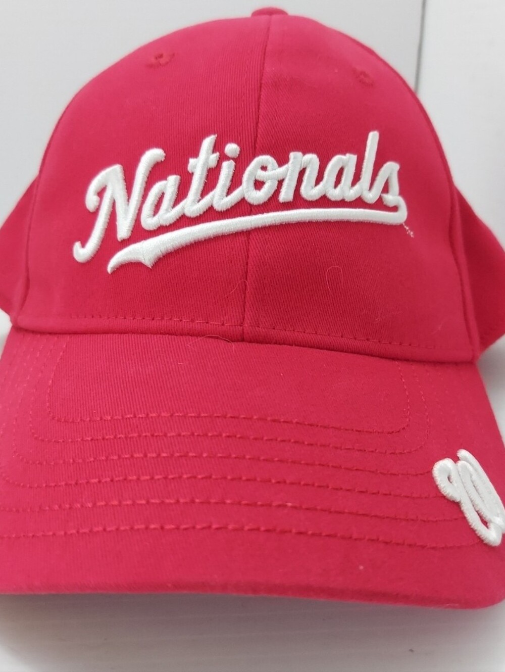 Red "Nationals" Script Baseball Cap - Picture 13 of 13
